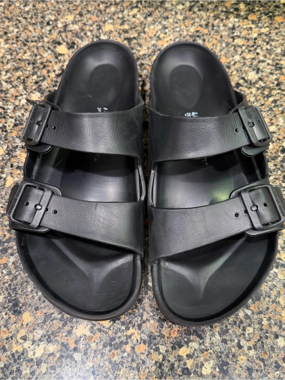 Birkenstock Black Footbed Slide Sandals Mens 11